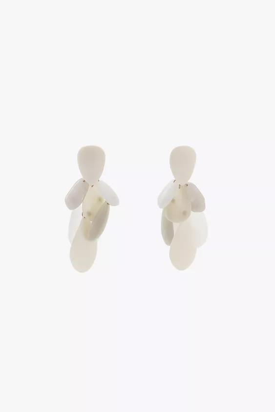 RESIN PIECE EARRINGS | Zara US