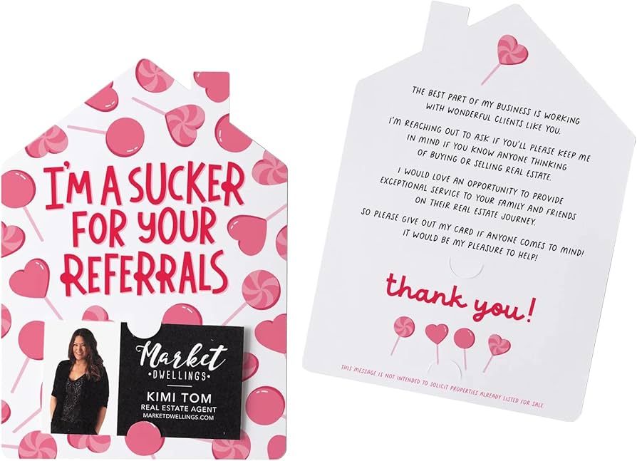 Set of I'm A Sucker For Your Referrals Greeting Cards - Valentine's Day Mailers - With Envelopes ... | Amazon (US)