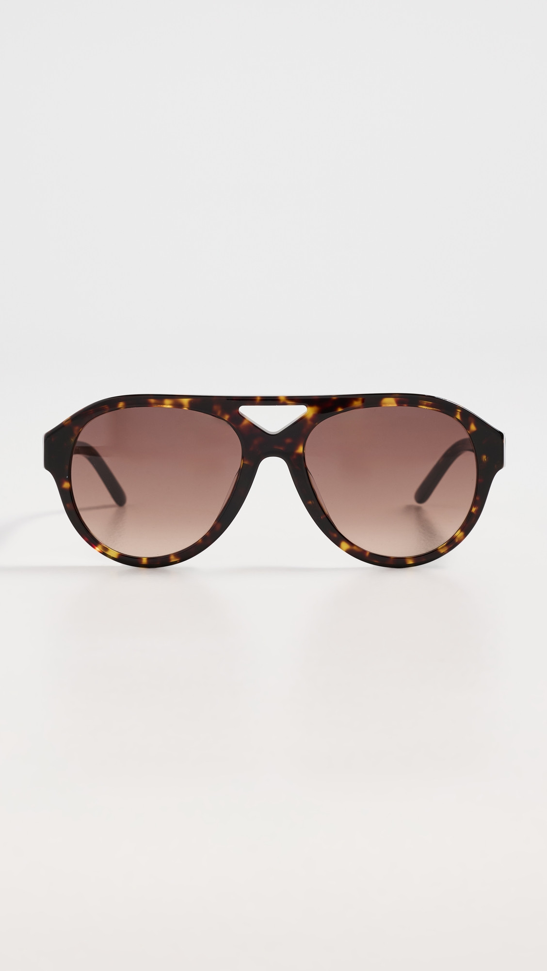 Tory Burch Pilot Sunglasses Dark Tortoise One Size | Shopbop