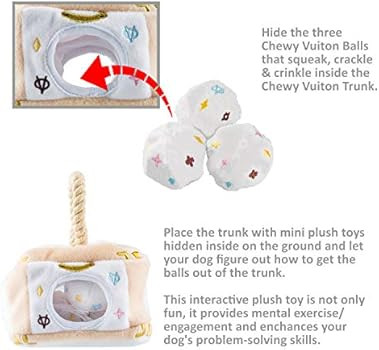 Haute Diggity Dog Durable Hide and Seek Puzzles | Parody Plush Interactive Toys for Small, M... | Amazon (US)