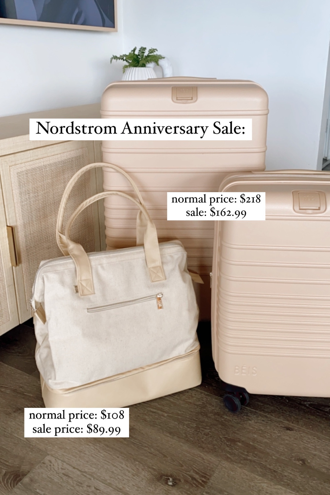 Beis discount luggage sale