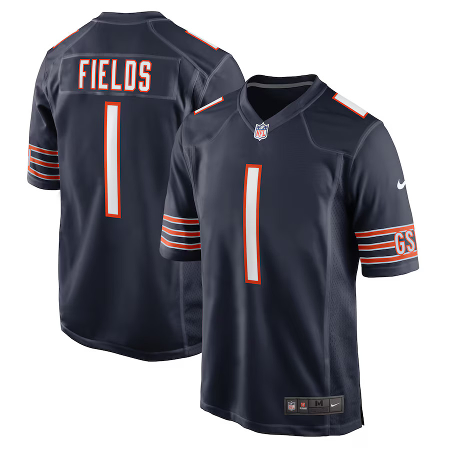 Justin Fields Chicago Bears Nike Player Game Jersey - Navy | Fanatics