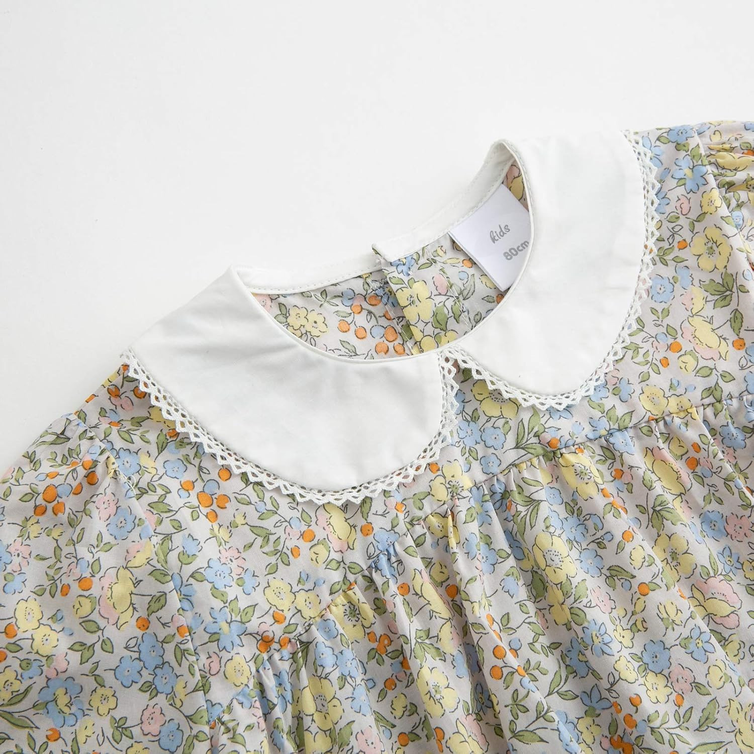 Curipeer Long Sleeve Baby Girls Blouse for Spring Casual Toddle Girl Cotton Outfits White 4-5 T | Amazon (US)