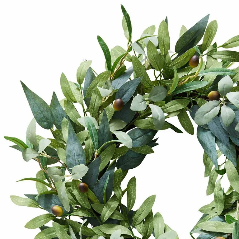 Better Homes & Gardens 18" Artificial Olive Stems Wreath | Walmart (US)