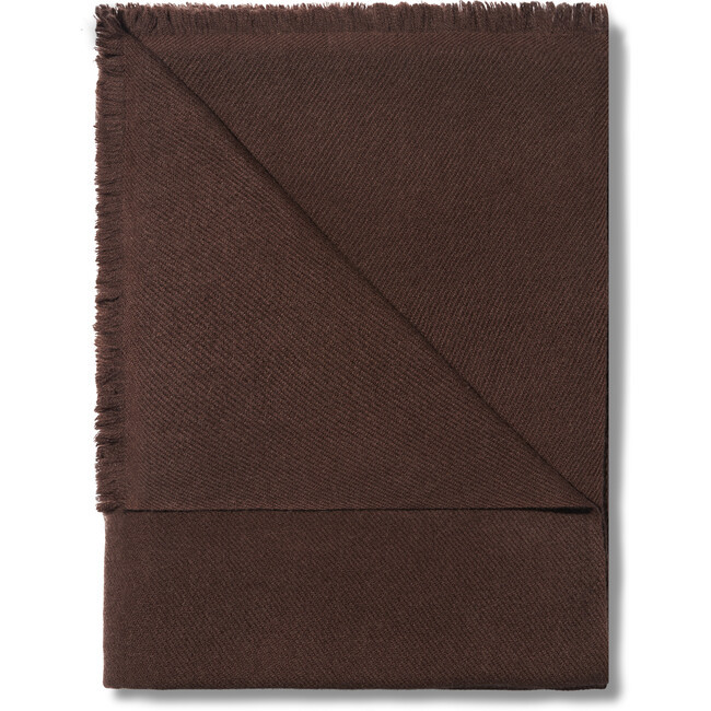 AERIN | Noe Cashmere Throw, Chocolate | Maisonette | Maisonette