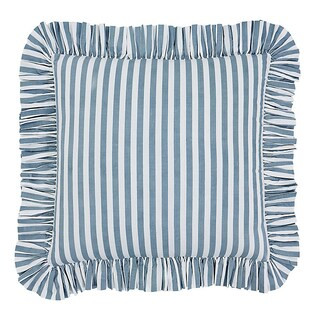 Classic Stripe Ruffled Pillow Cover | Ballard Designs, Inc.