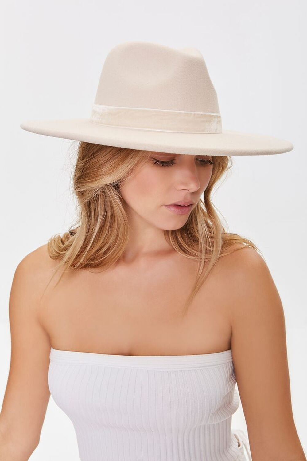 Pinched  Velvet-Trim Fedora | Forever 21 (US)