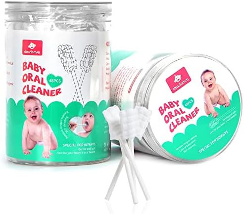 Baby Tongue Cleaner, Newborn Baby Toothbrush, 48PCS Disposable Infant Toothbrush Clean Baby Mouth... | Amazon (US)
