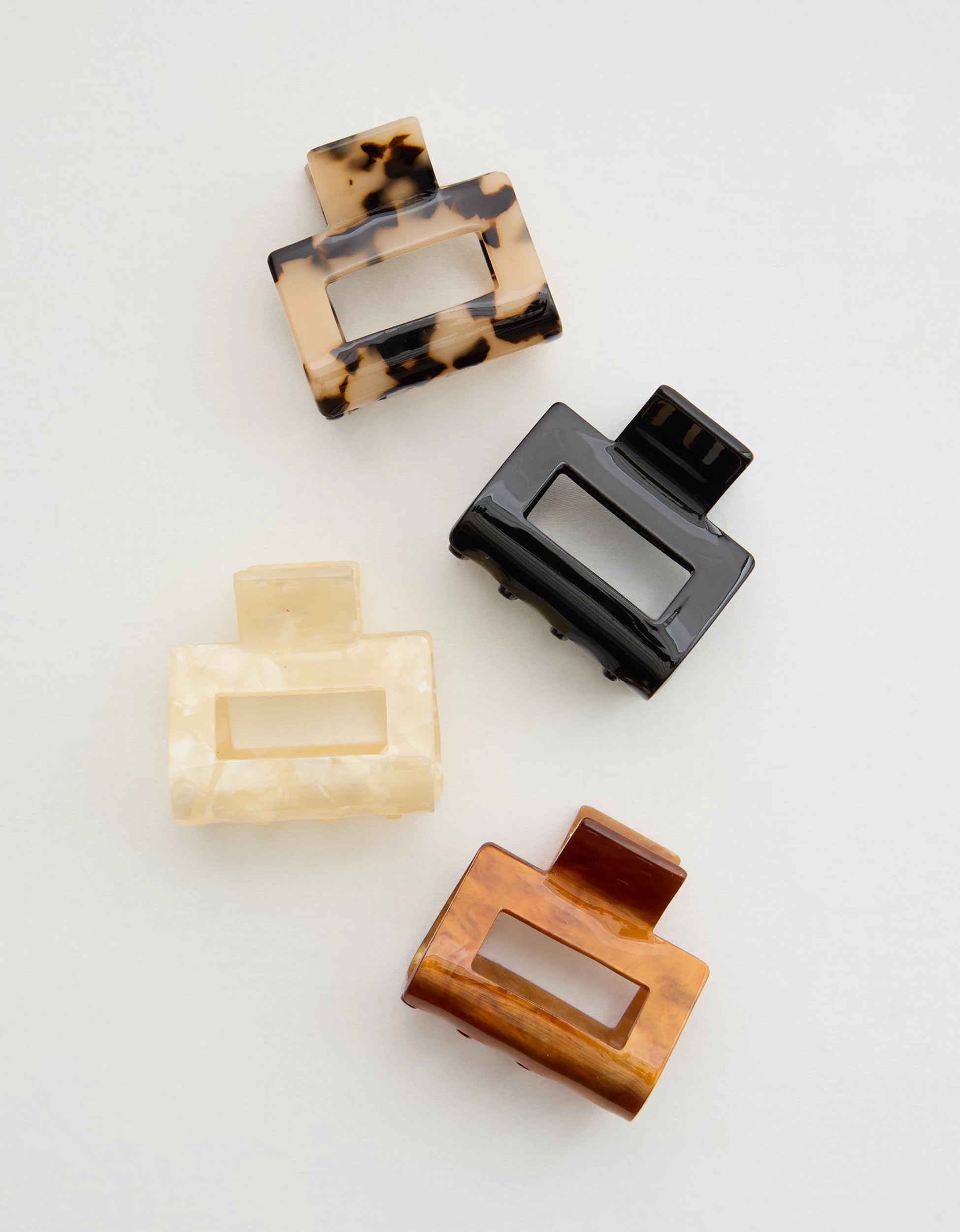 Aerie Square Claw Clip 4-Pack | Aerie
