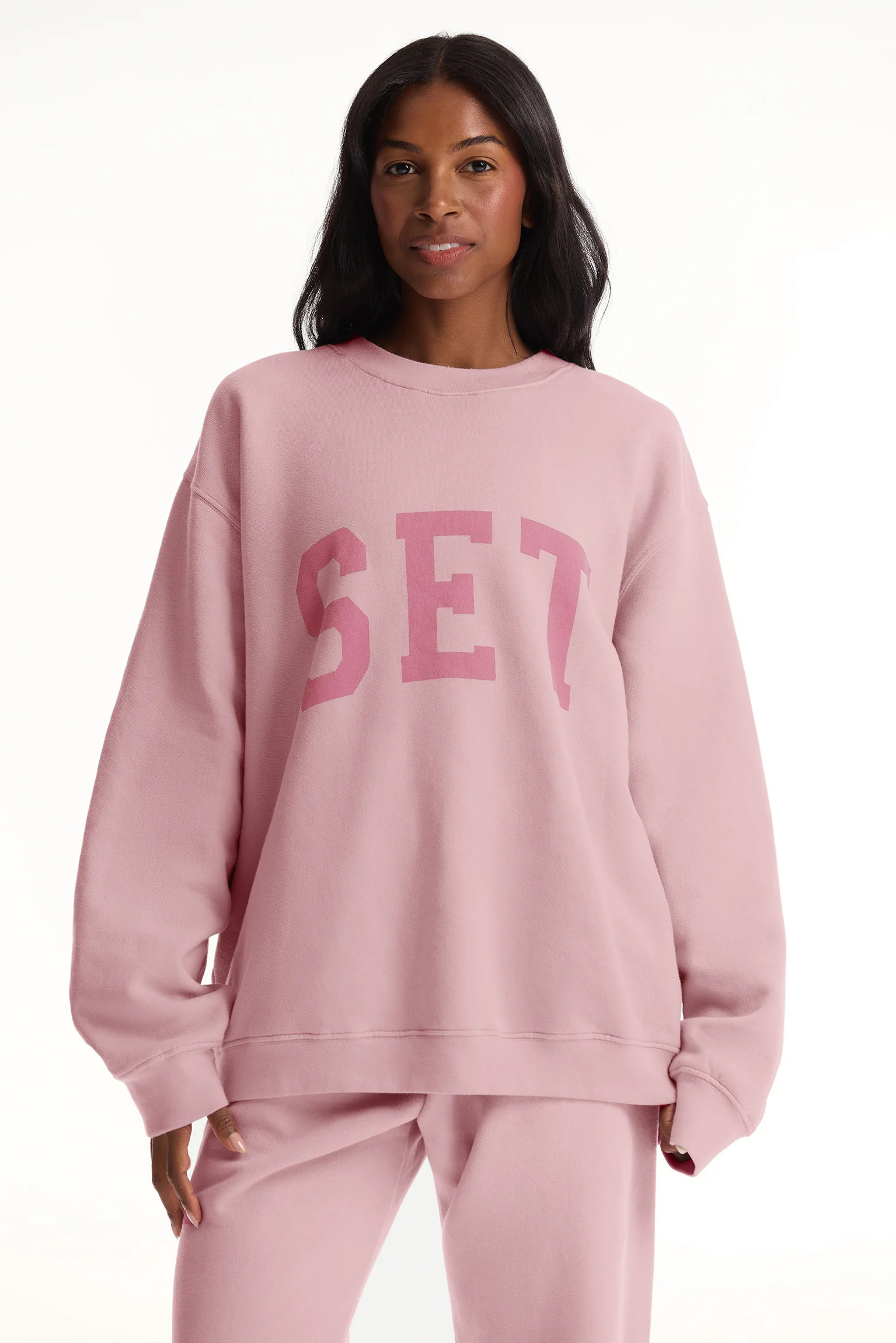 MIDWEIGHT SWEATS STAPLE SET CREWNECK (PREORDER) - GLOSSY | SET Active