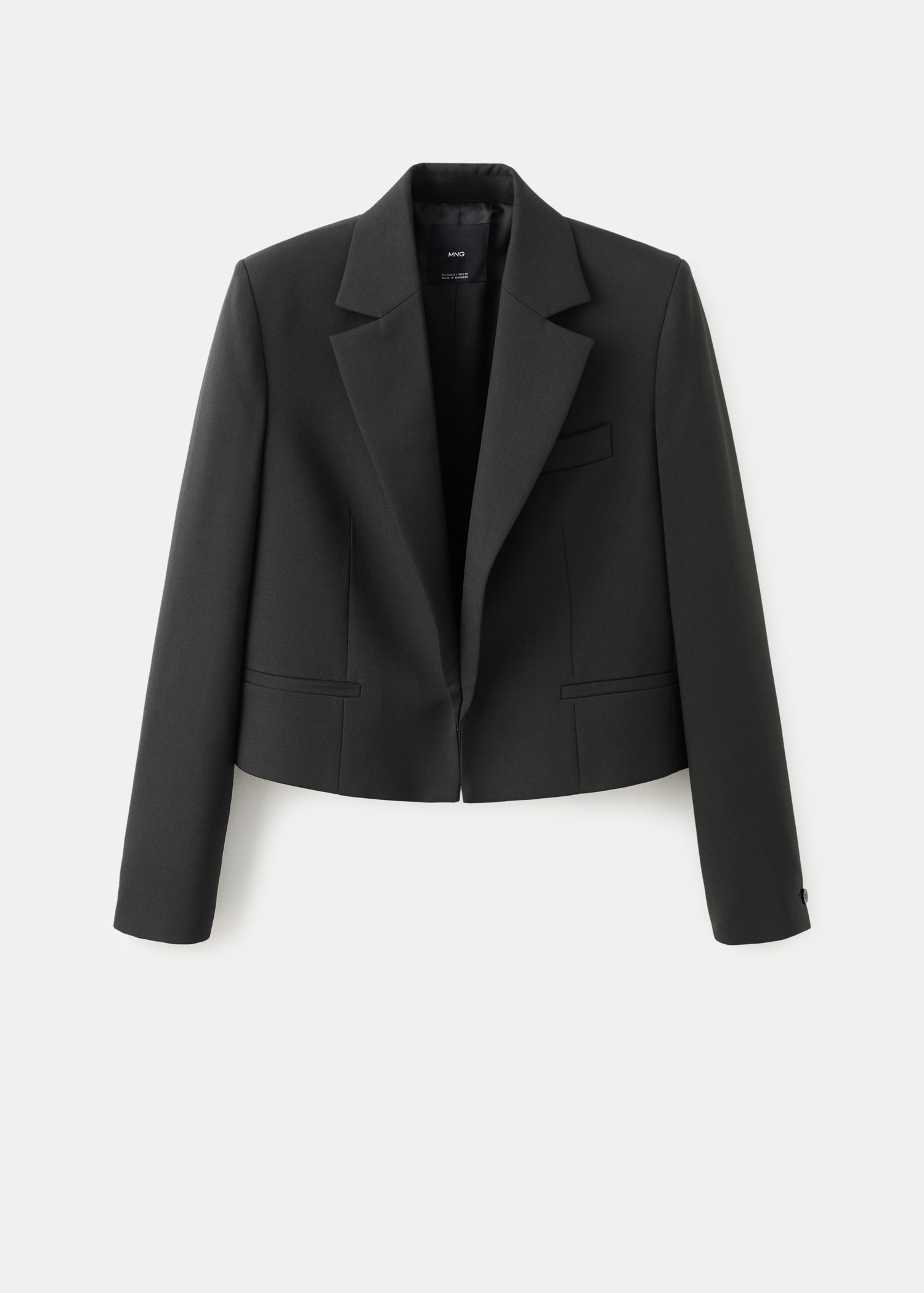 Crop suit blazer | Mango (US/MX/AU)