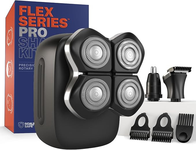 Freebird Electric Head & Body Hair Shaver - Mens Cordless Waterproof Razor with Rotary Blades (Fl... | Amazon (US)