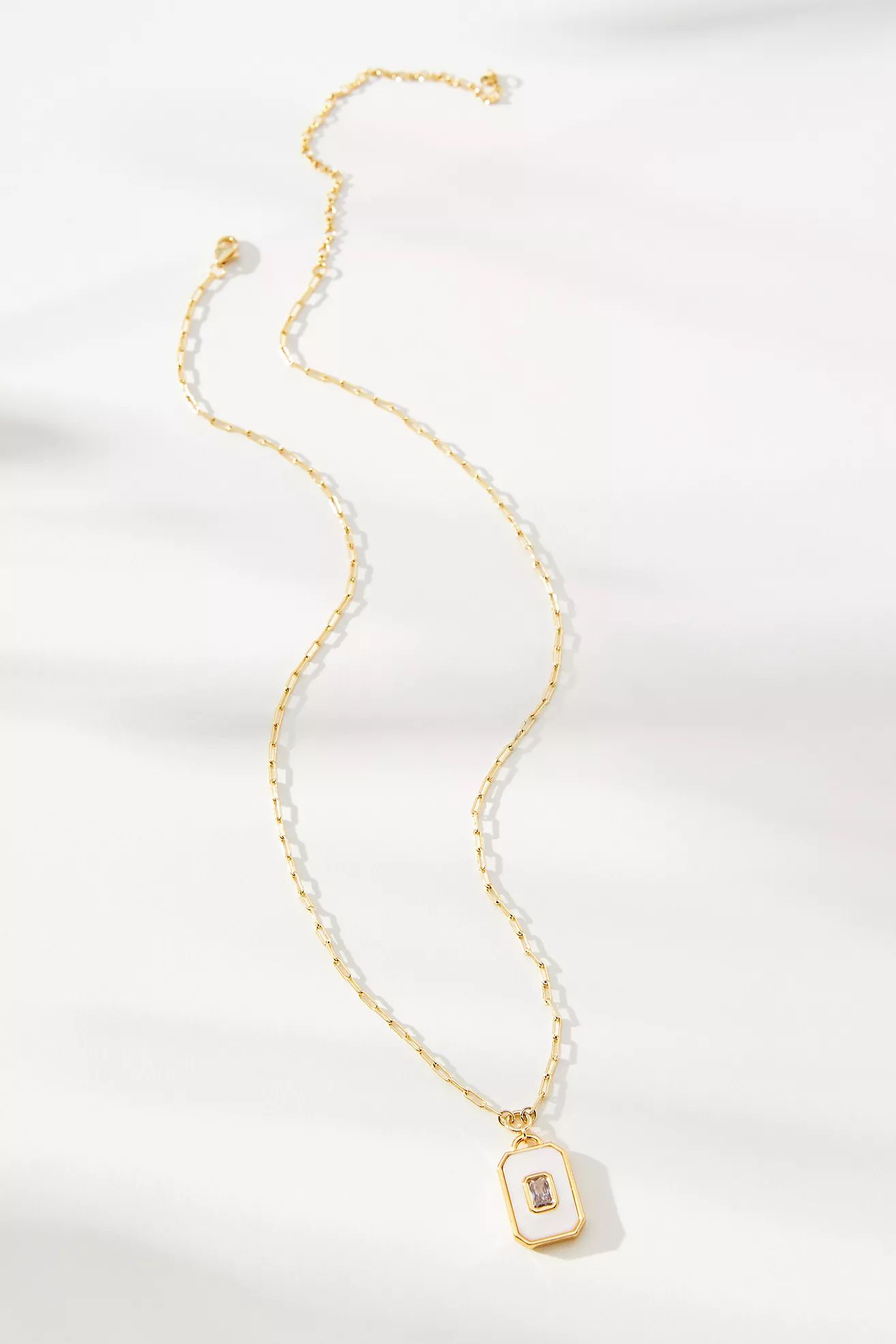 Boho Stone Dog Tag Necklace | Anthropologie (US)