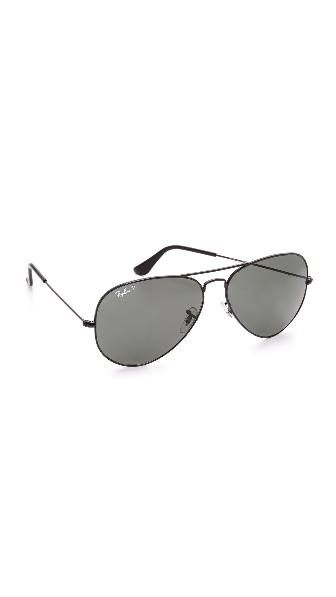 Ray-Ban Oversized Polarized Aviator Sunglasses | Shopbop