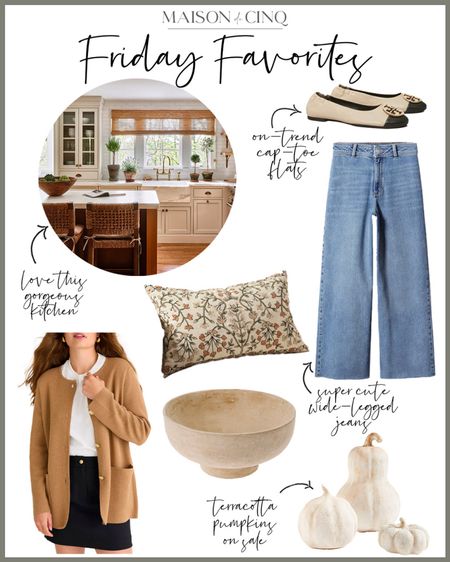 So many great finds for Friday Favorites today like cute cropped jeans under $100, fall decor from PB on sale, super chic ballet flats, and more!

#homedecor #falldecor #fallfashion #falloutfit #denim #widelegjeans #throwpillow #fallsweater #jcrew #potterybarn #crateandbarrel #nordstrom #mcgee&co

#LTKSeasonal #LTKover40 #LTKhome