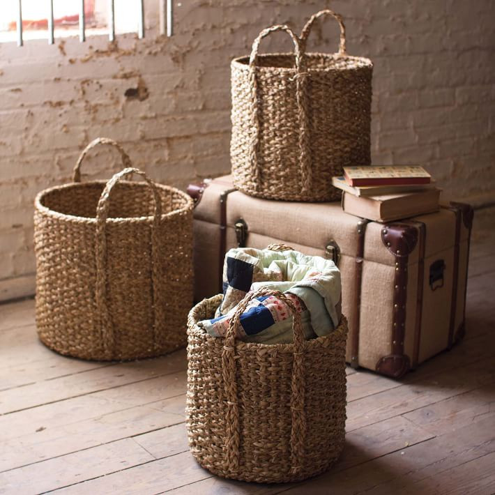 Braided Seagrass Baskets - Set of 3 | West Elm (US)