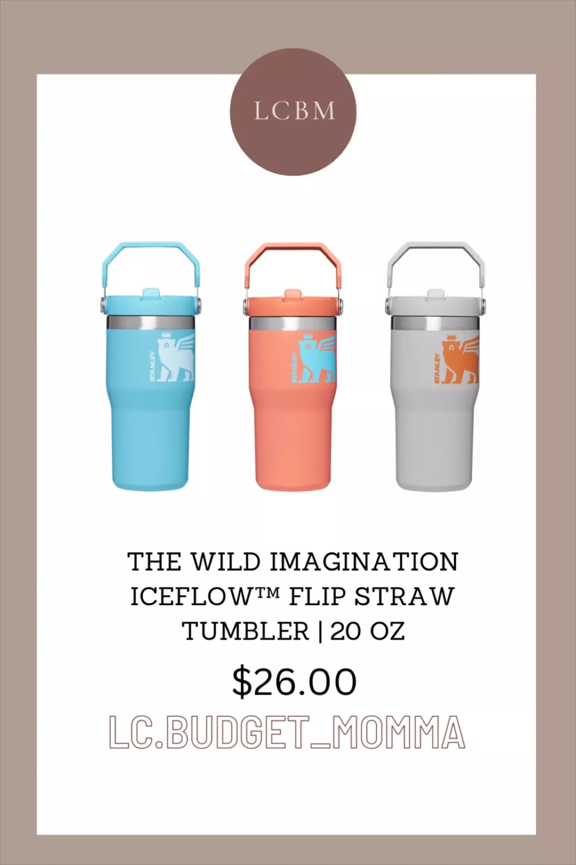 The Wild Imagination Iceflow Flip Straw Kids Tumbler - 20oz