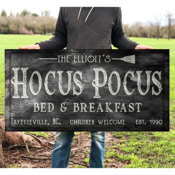 Personalized Hocus Pocus Bed & Breakfast Modern Farmhouse - Etsy | Etsy (US)