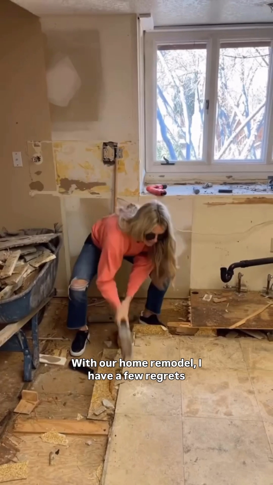 Sharing a few regrets to hopefully help someone else! Want a part 2? Wish I would have used that porcelain mosaic tile it’s timeless & held up awesome in our Connecticut bathroom. @wayfair #ad #WayfairPartner #Wayfair 