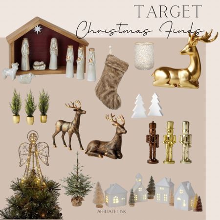 Target Christmas Decor | Nativity set | Nutcrackers | Ceramic houses | Reindeer | Angel tree topper 

#LTKhome #LTKSeasonal #LTKHoliday