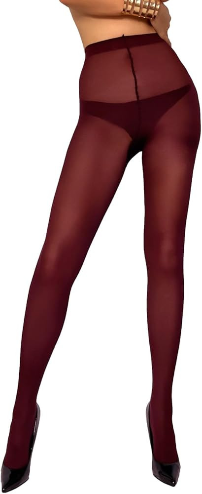 Charm and Attitude Tights for Women | Semi Opaque Pantyhose | Colored Stockings Nylons 40D | Amazon (US)