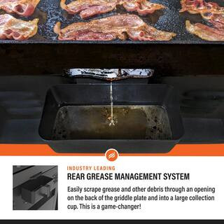 Blackstone 28 in. 2-Burner Propane Gas Griddle (Flat Top Grill) Station in Black with Hard Cover ... | The Home Depot