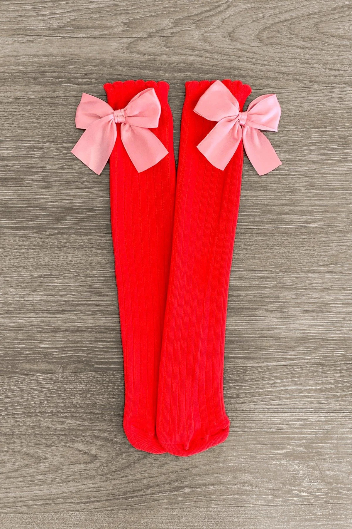 Red & Pink Bow Socks | Sparkle In Pink