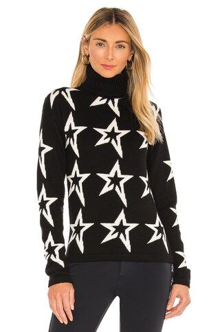 Perfect Moment Star Dust Sweater in Black & Snow White Star from Revolve.com | Revolve Clothing (Global)
