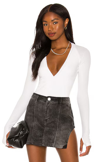 Hylan Bodysuit in White | Revolve Clothing (Global)