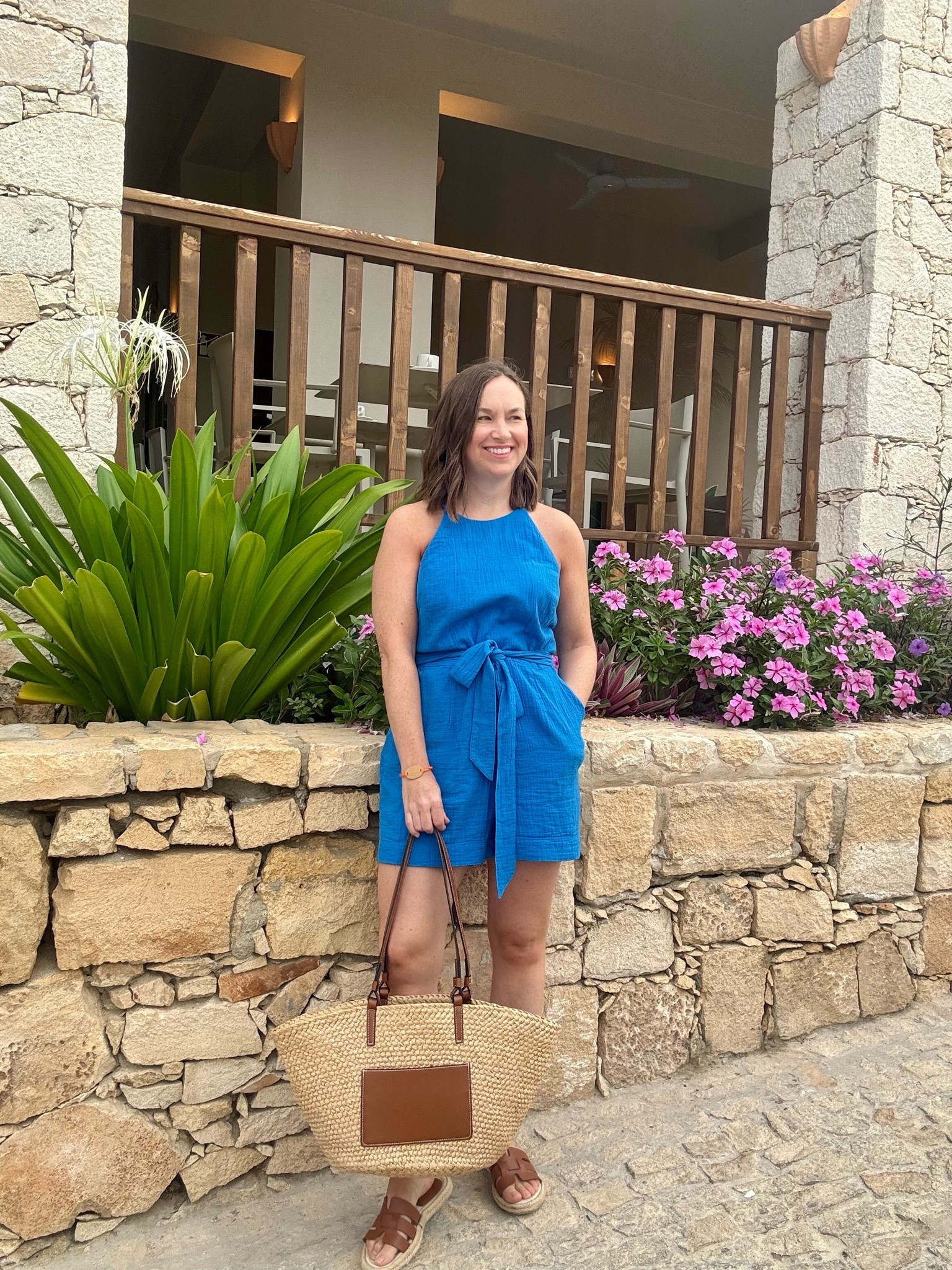 Petite summer holiday beach playsuit blue, petite holiday outfit 🩵

#LTKsummer #LTKpetite