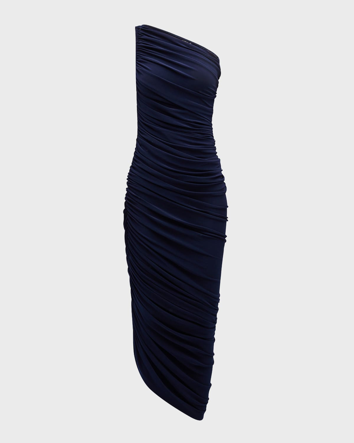 Diana Shirred One-Shoulder Gown | Neiman Marcus