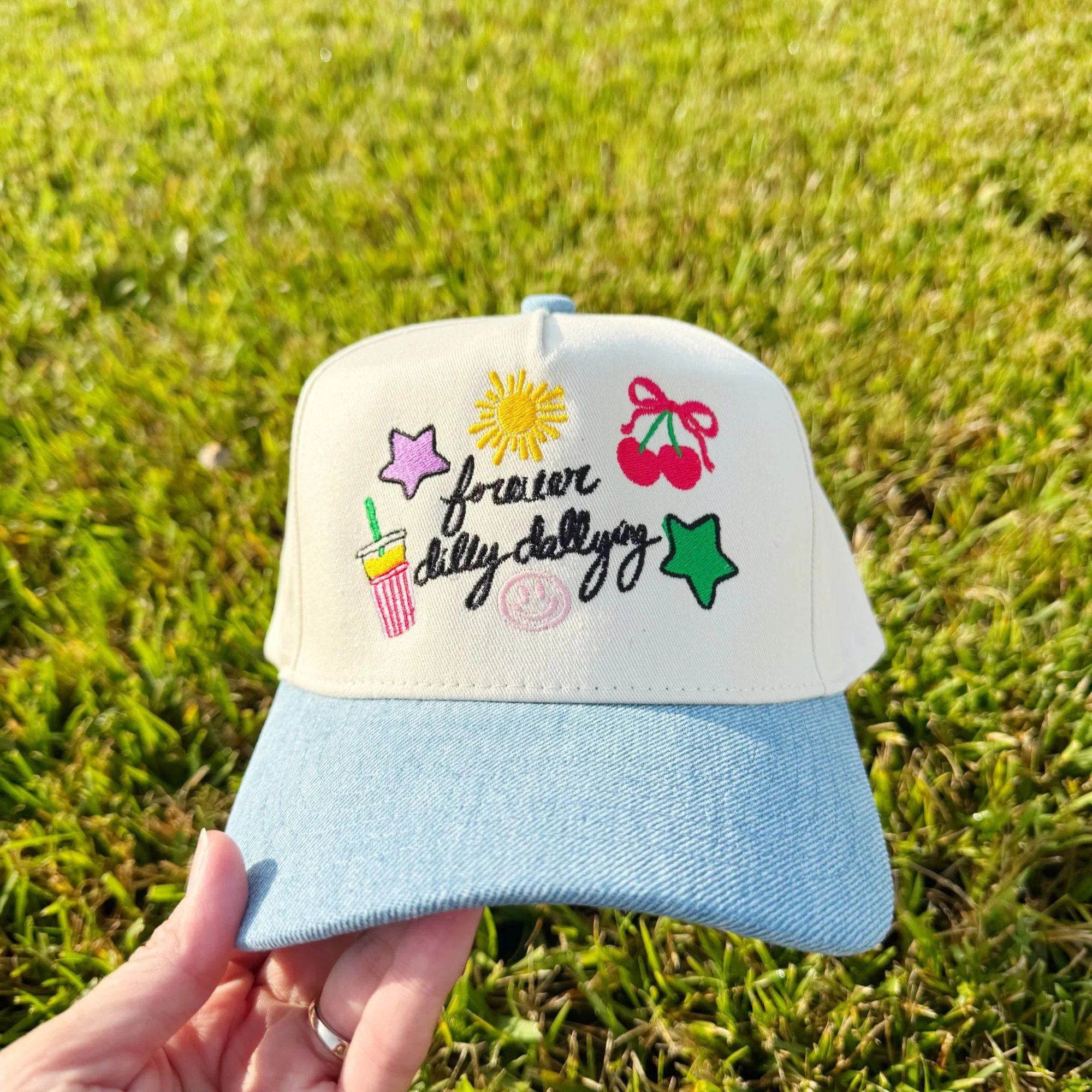 Forever Dilly Dalling Denim Hat | Poppy & Pine