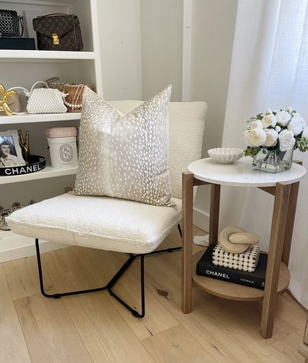 HOME \ cozy corner with a faux Sherpa accent chair and side table (under $100) from Walmart! Such great decor finds!

Amazon
Closet
Bedroom 
Living room 

#LTKhome #LTKunder100 #LTKunder50
