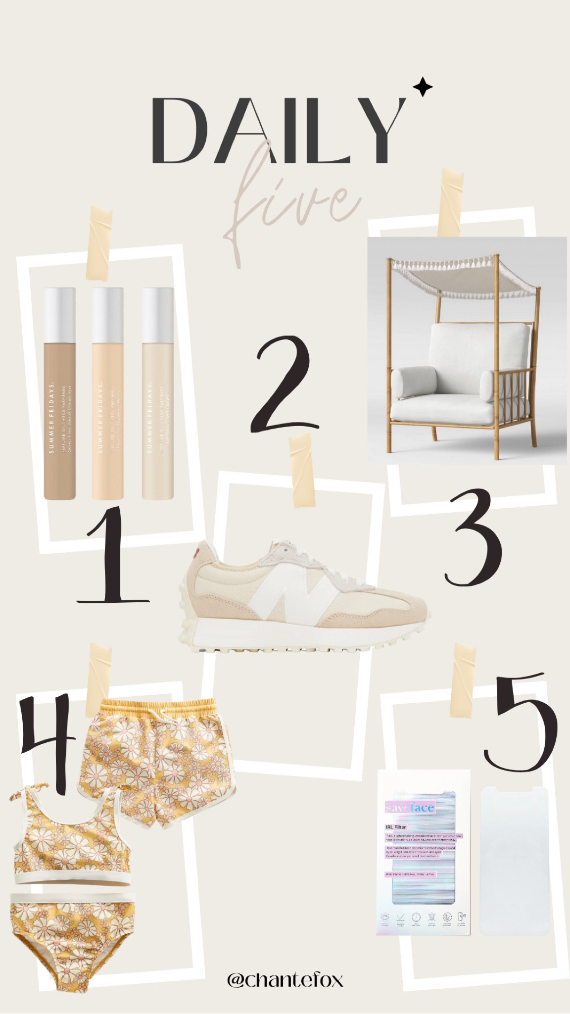 My 5 daily favorites items

#coachella #coachellaoutfit #coachellafashion
#festivaloutfit #musicfestival #festivalfashion #festivallooks #stagecoach #stagecoachfashion #cowboy #cowboyboots #cowboyhat #hats #leggings #under50 #ltkfind #cutefinds #cuteclothes #cutelooks #cutetote #totebag summerlook #cuteswimsuits #designerbags #purses #cutebags #sale #artwork #shoes #shoesale #cuteshoes #heels #weeklyfavorites #beautyfinds
#dailyfavorites #dailyfinds



#LTKFind #LTKbeauty #LTKGiftGuide