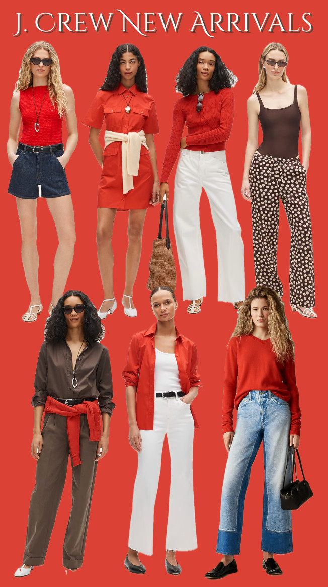 J. Crew new arrivals ❤️
..........
Linen shirt a line shorts denim Shorts linen dress mini dress midi dress maxi dress striped pants polka dot pants white pants wide leg pants graduation dress summer trends summer outfit summer vacation looks summer travel summer 2026 outfits cropped pants cropped Jeans ankle jeans Americana fashion 4th of July outfit 4th of July look red top Navy top red sweater red white and blue shirt dress red dress preppy style preppy outfit Ralph Lauren style workwear brown button down shirt casual outfit idea casual outfits spring outfit red pants monochromatic outfit striped set matching set linen shirt linen outfit 

#LTKOver40 #LTKWorkwear #LTKootd