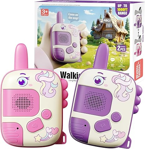 Walkie Talkies Toys for Girls:Unicorn Toys 2 Pack Birthday Gifts for 3 4 5-7 8 Year Old Girls Toy... | Amazon (US)