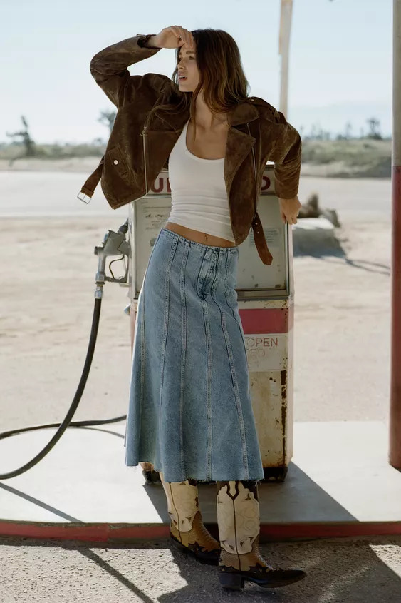 SHORT 100% SUEDE LEATHER JACKET WITH BELT | Zara UK