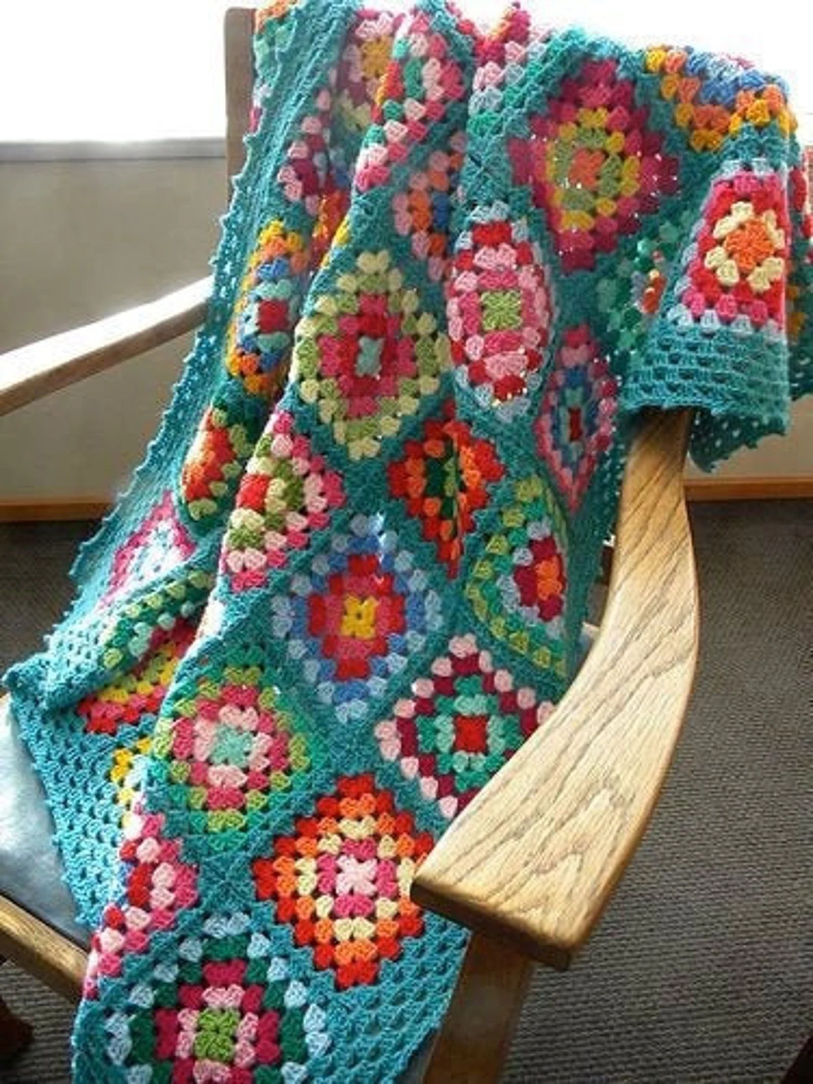 Crochet Afghan Blanket Granny Square Blanket Baby Shower Gift | Etsy | Etsy (US)