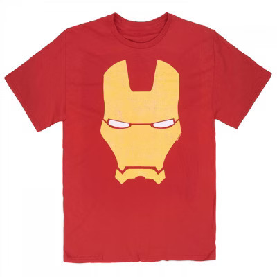 Mens Iron Man Helmet Icon T-Shirt - 4XLarge | Target
