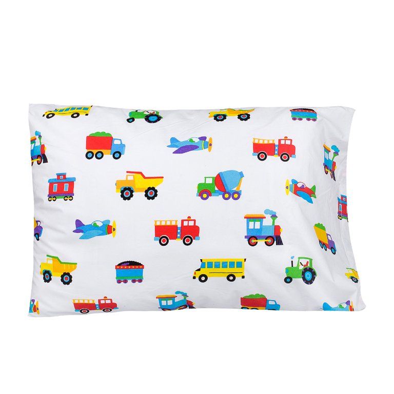 Wildkin Kids 100% Cotton Flannel Toddler Pillowcase 19 x 13.5 inches, Trains, Boy, Blue - Walmart... | Walmart (US)