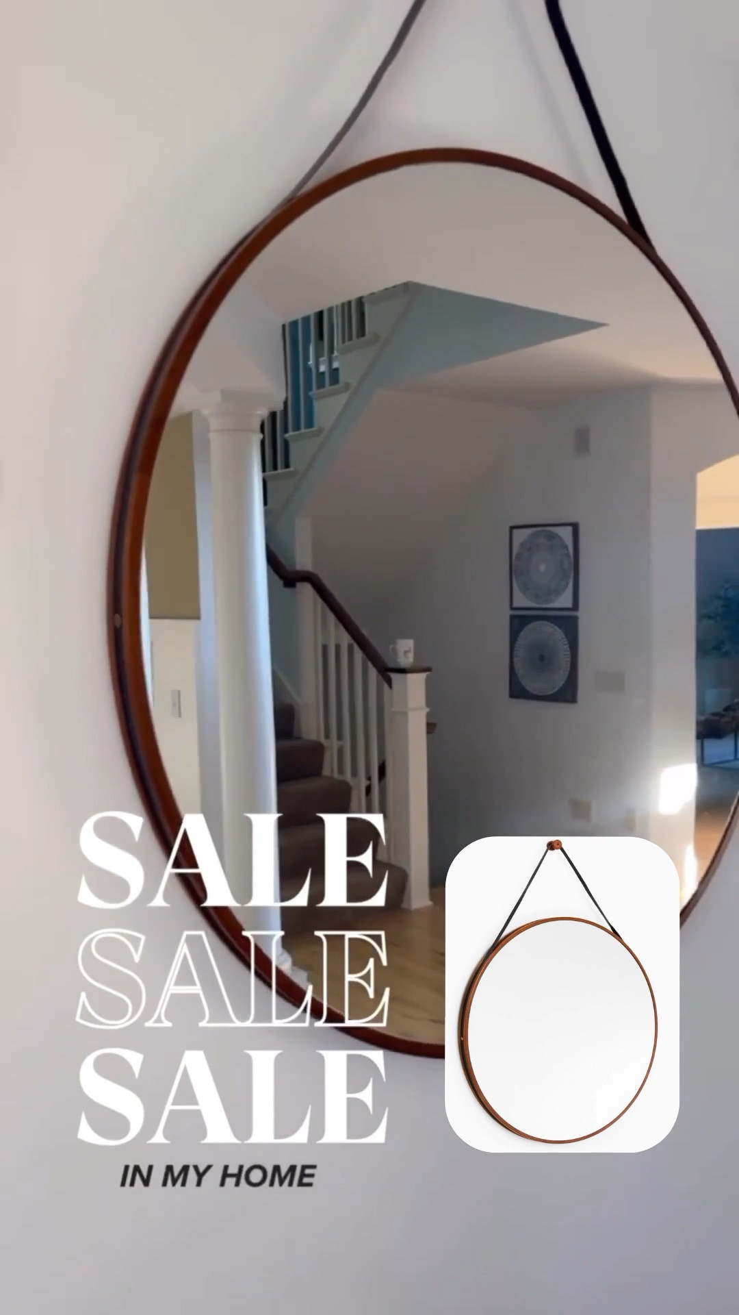The round wall mirror in my entry is currently on sale! I adore the subtle nautical design but my favorite part is the leather strap detail. Shown is the 36” in walnut.

#LTKHome #LTKSaleAlert