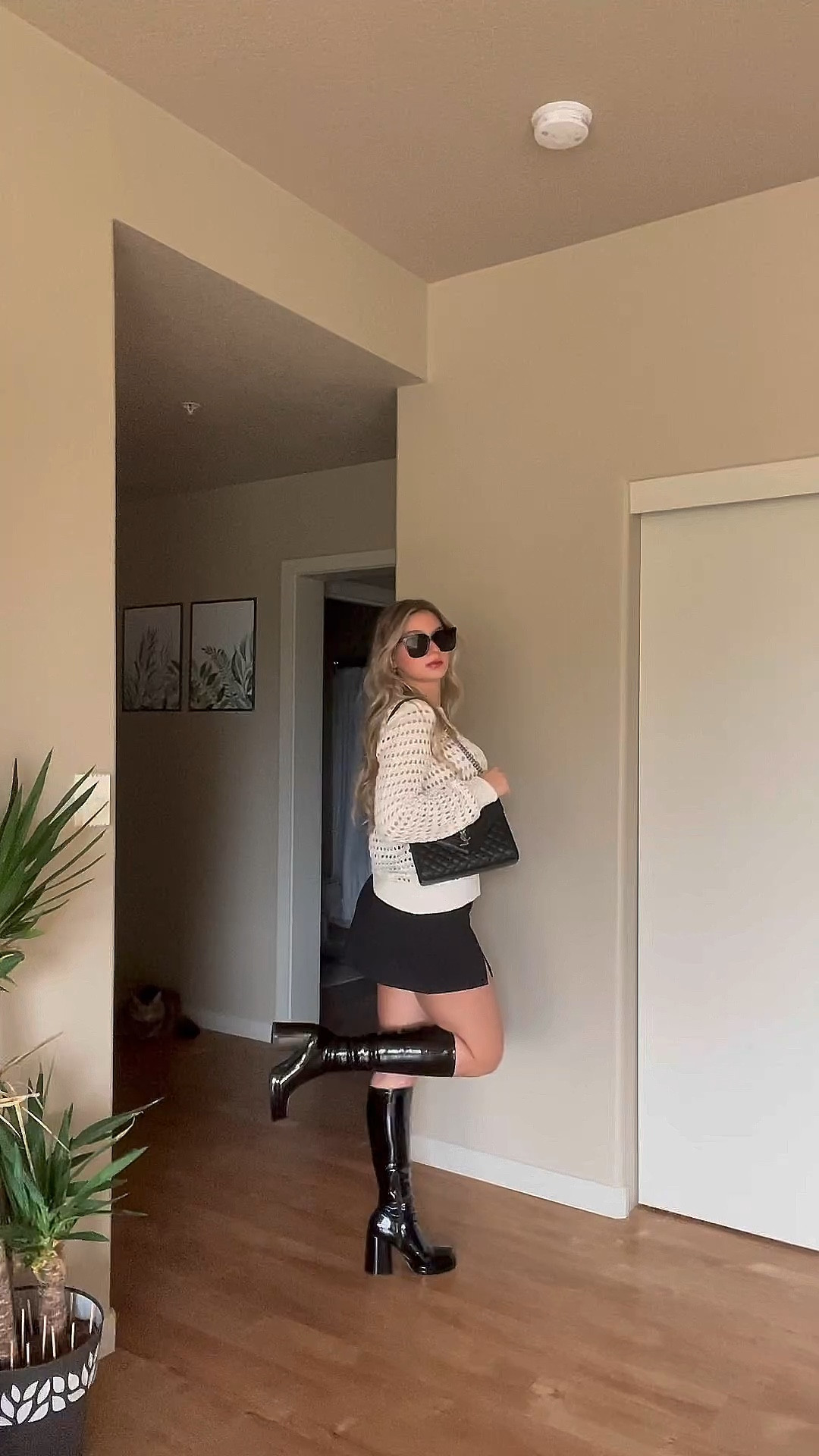 Lip Gloss! ✨💄 I am loving the season transition with mini skirts, open knit sweaters and tall black boots! This look will make you feel confident no doubt. I am added some dupes because the open knit sweater is sold out and sale with the Steve Madden black boots. 👀

#LTKstyletip #LTKSeasonal #LTKBacktoSchool