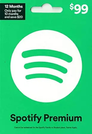 Spotify Annual Gift Card $99 | Amazon (US)