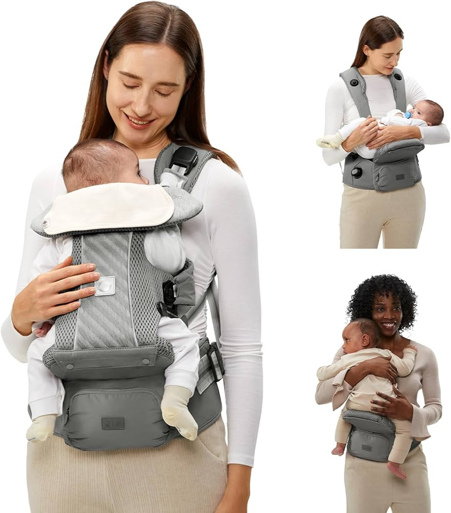 Bc Babycare Hexa Effortless Baby Carrier with Hip Seat - Ergonomic Toddler Carrier (8-33 lbs), Ad... | Amazon (US)