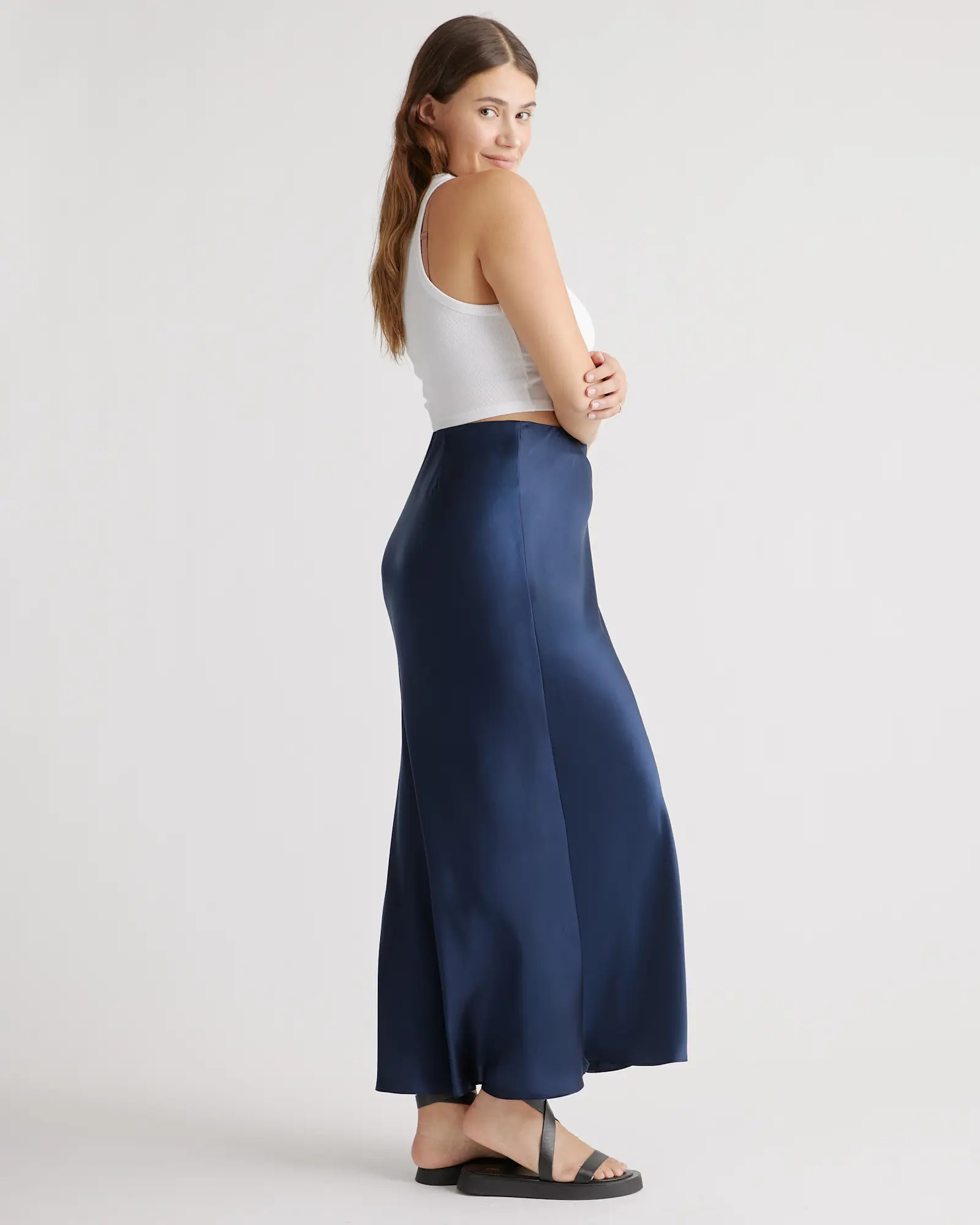 100% Washable Silk Maxi Skirt | Quince