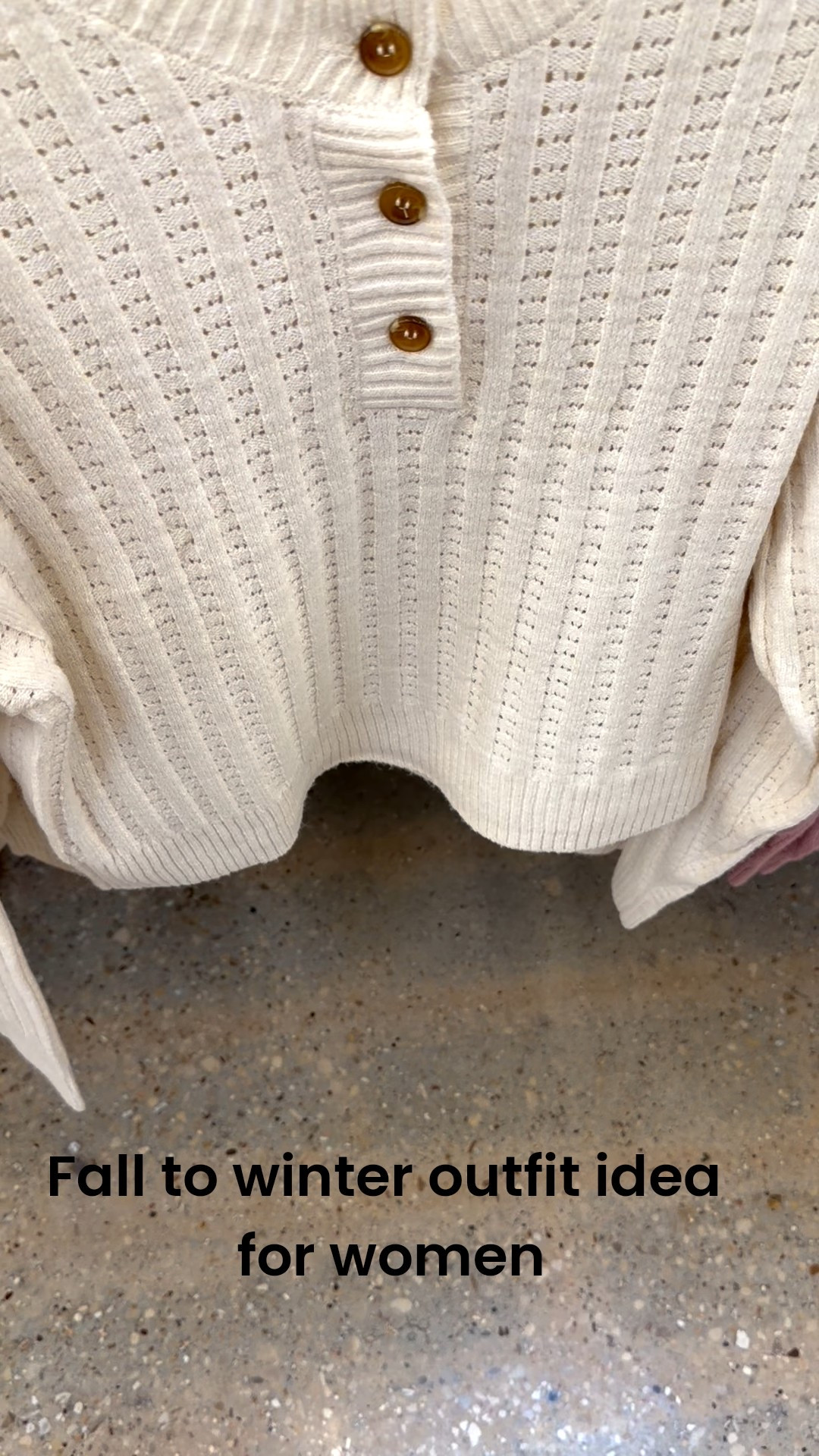 Fall to winter outfit idea for women long sleeve Henley with buttons this would be cute as a layering piece or as is he compare it with the vest or jacket #fallfashion #fallstyle #falloutfit #outfitidea #falltowinter #henley

#LTKFindsUnder50