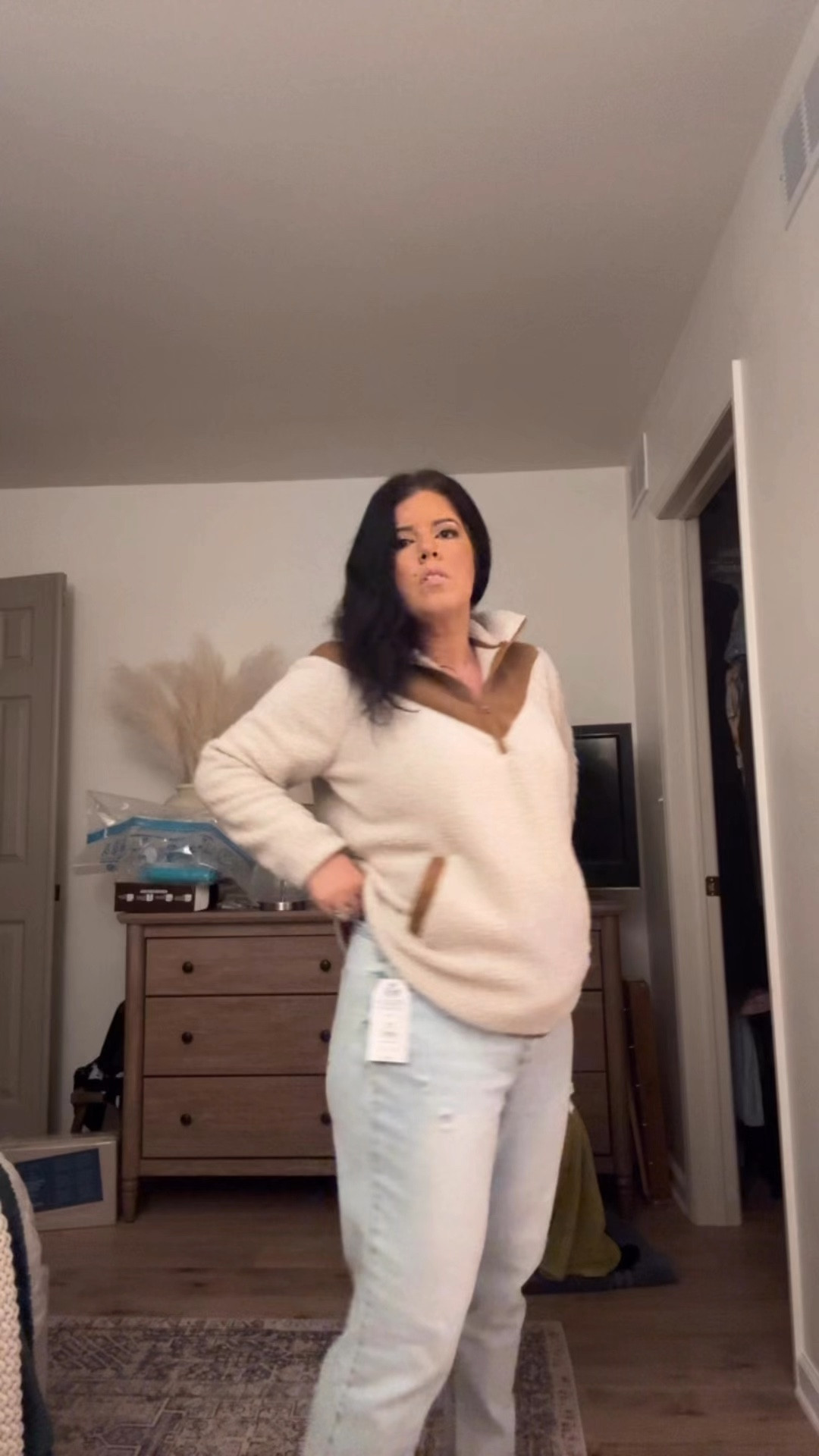 Time and Tru Women's High Rise Mom Jeans, 27" Inseam, Sizes 0-22

Walmart jeans, Walmart fashion, mid size fashion, denim, fleece sweater, winter outfit, cold weather, winter, shacket 

#LTKMidsize #LTKSaleAlert #LTKStyleTip