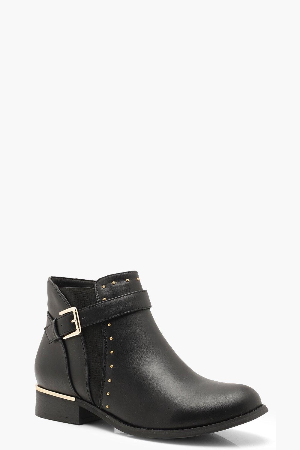 Pin Stud Chelsea Boots | Boohoo.com (US & CA)