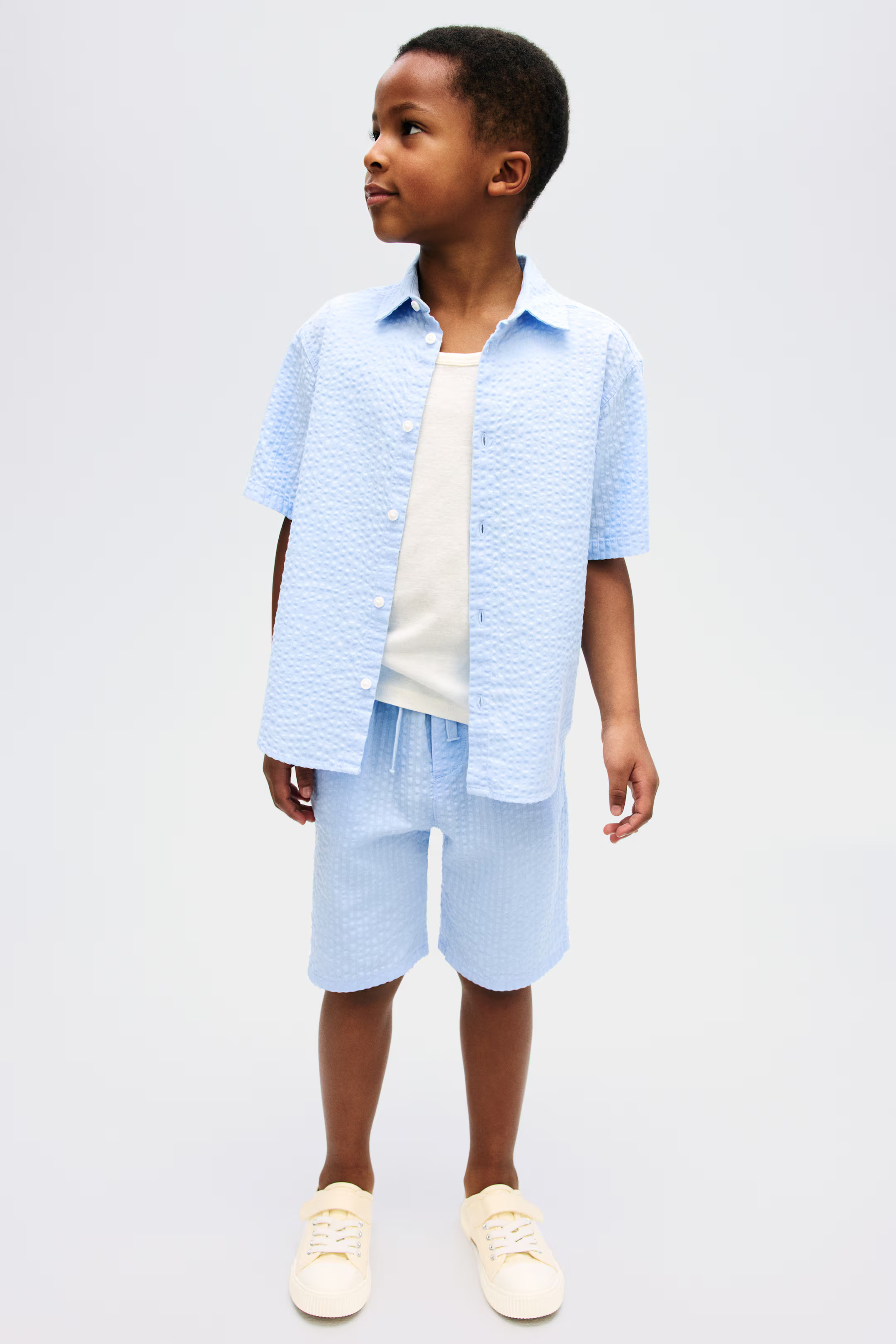 Cotton seersucker shorts | H&M (US + CA)