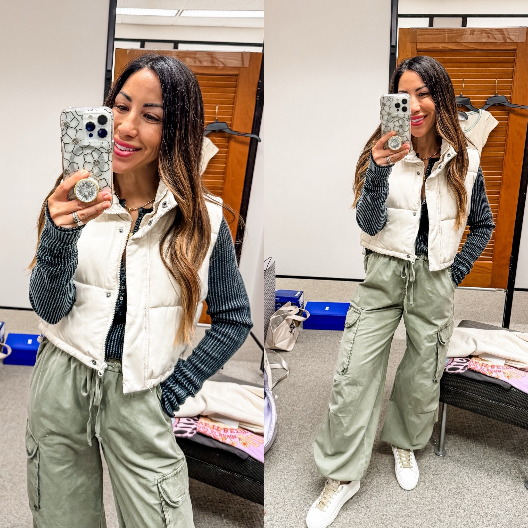 Xs cargo pants. Small vest.  Small thermal 

#LTKxNSale #LTKSaleAlert